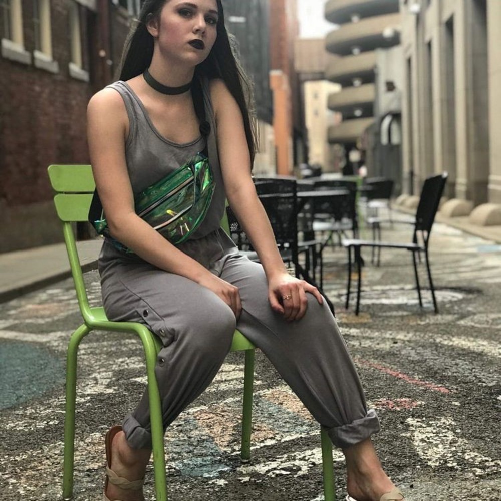 One size side snap jumpsuit